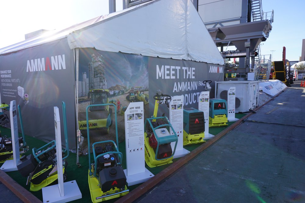 Ammann plate compactors displayed at ConExpo 2017