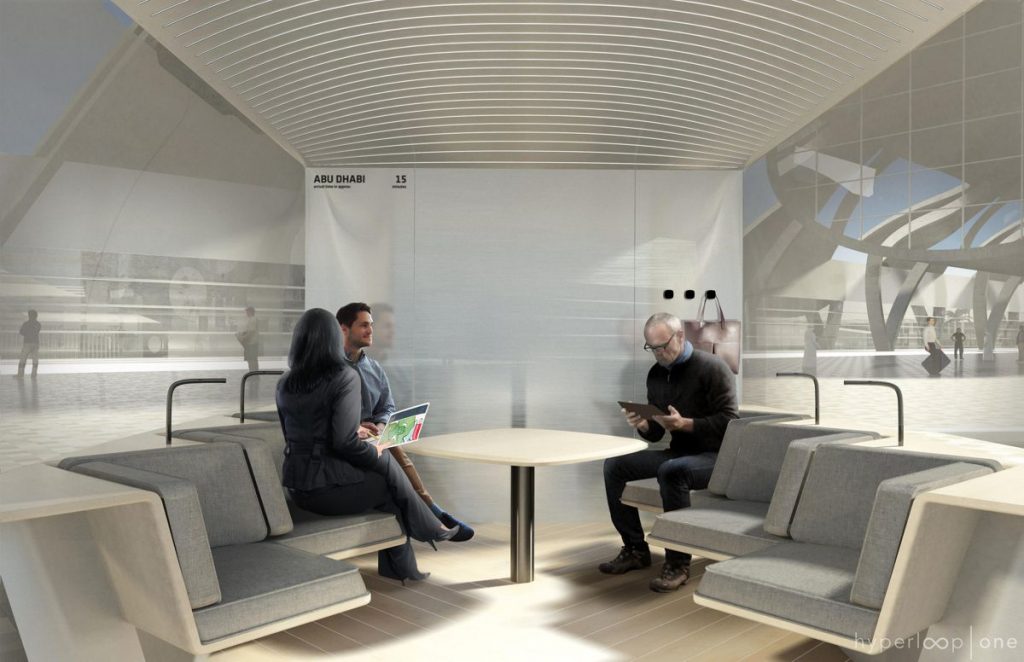 Hyperloop Pod Interior Rendering