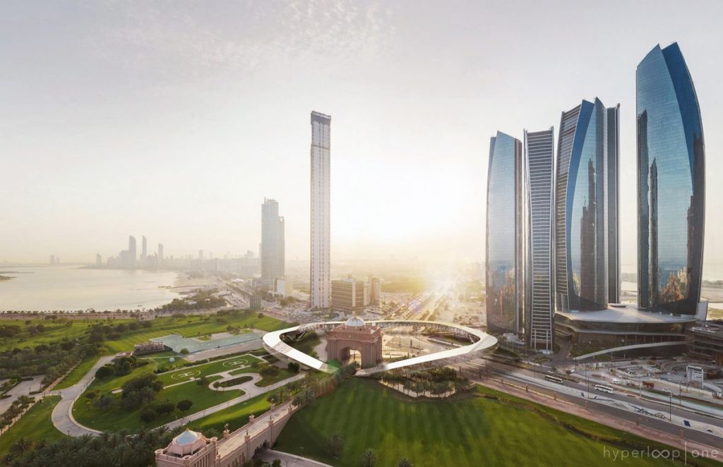 Hyperloop Station Rendering in Dubai