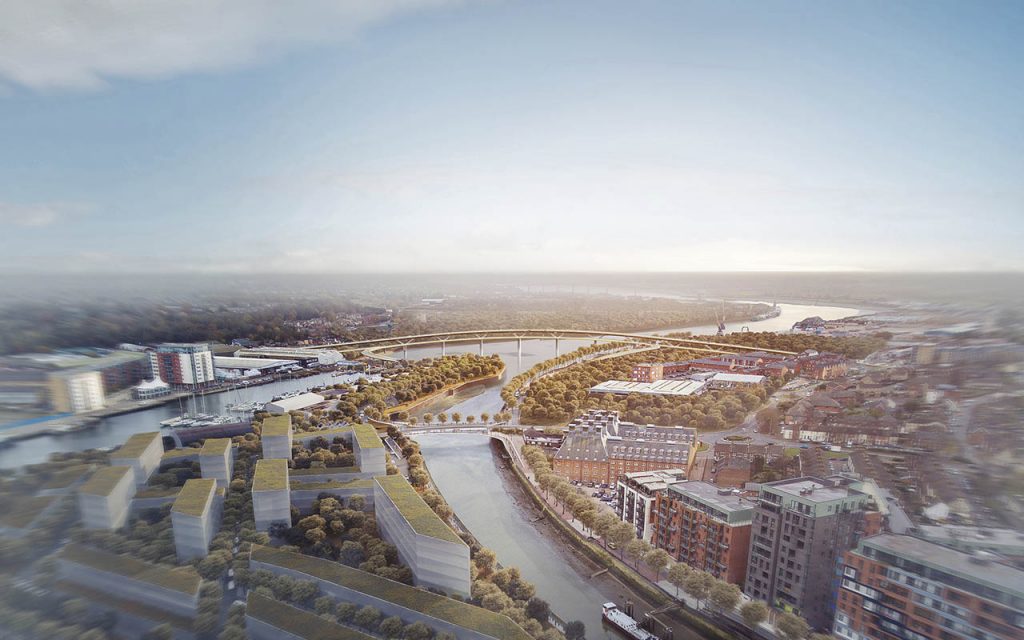 Foster + Partners wins Upper Orwell Crossings Competition in Ipswich