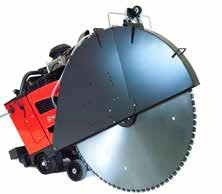 This size of floor saw is typically found on larger road repair jobs on freeways, airports and bridges