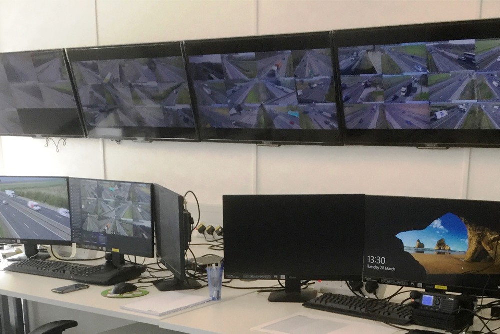 the A14 project CCTV control room