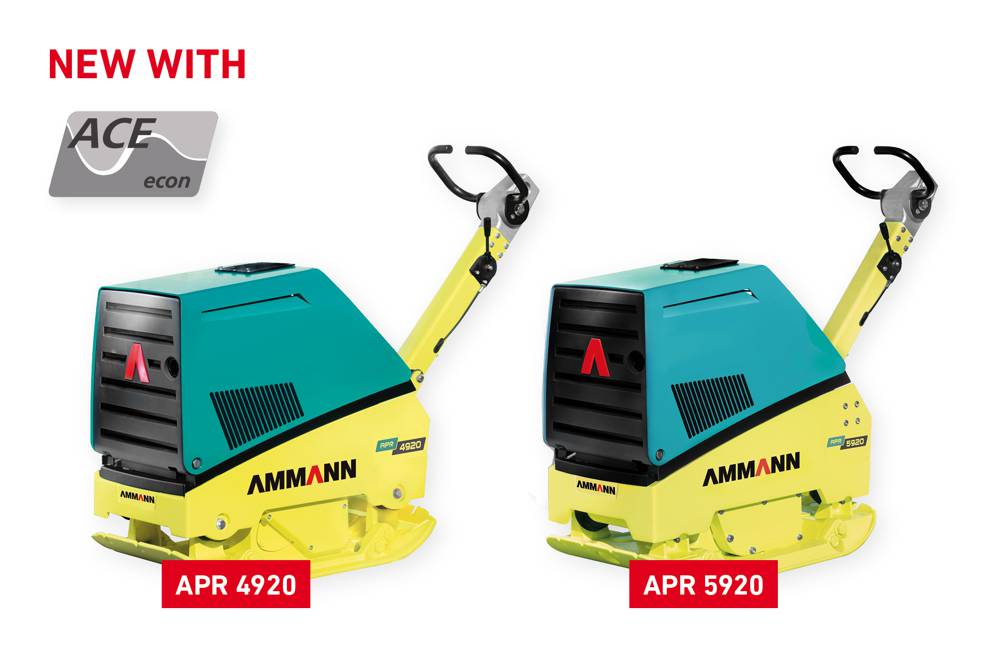 APR 4920 and APR 5920 are now available with the Ammann ACEecon. Intelligent compaction for your vibratory plate.