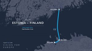 Hyperloop One route Estonia / Finland