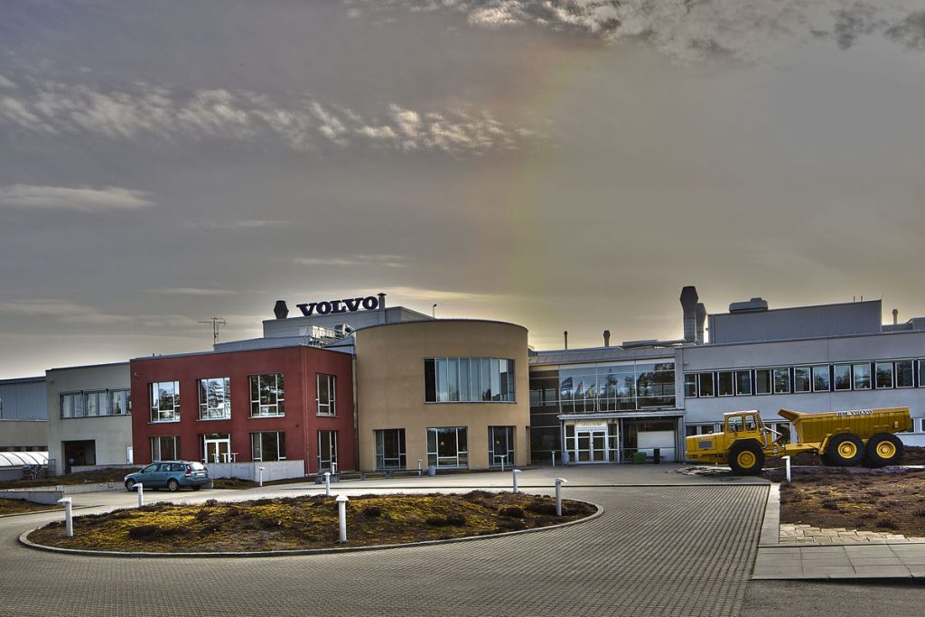 Volvo CE carbon neutral facility in Braås, Sweden. 