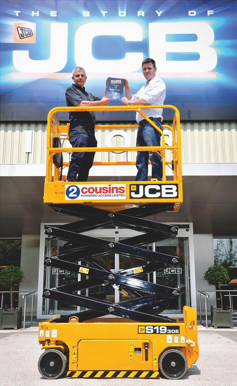 2 Cousins Powered Access has become the first ever JCB scissor lift customer in the world following the launch of JCB’s Access division