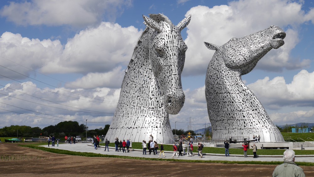 The massive Kelpies sculpture in Falkirk - Photo by Andy Reid