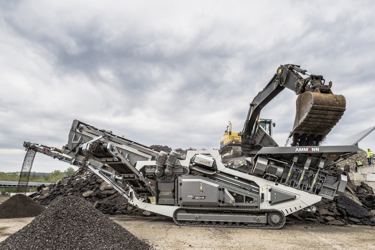 Ammann launches the RSS 120-M Shredder, Iron Separator and Screener 3-in-1 Machine