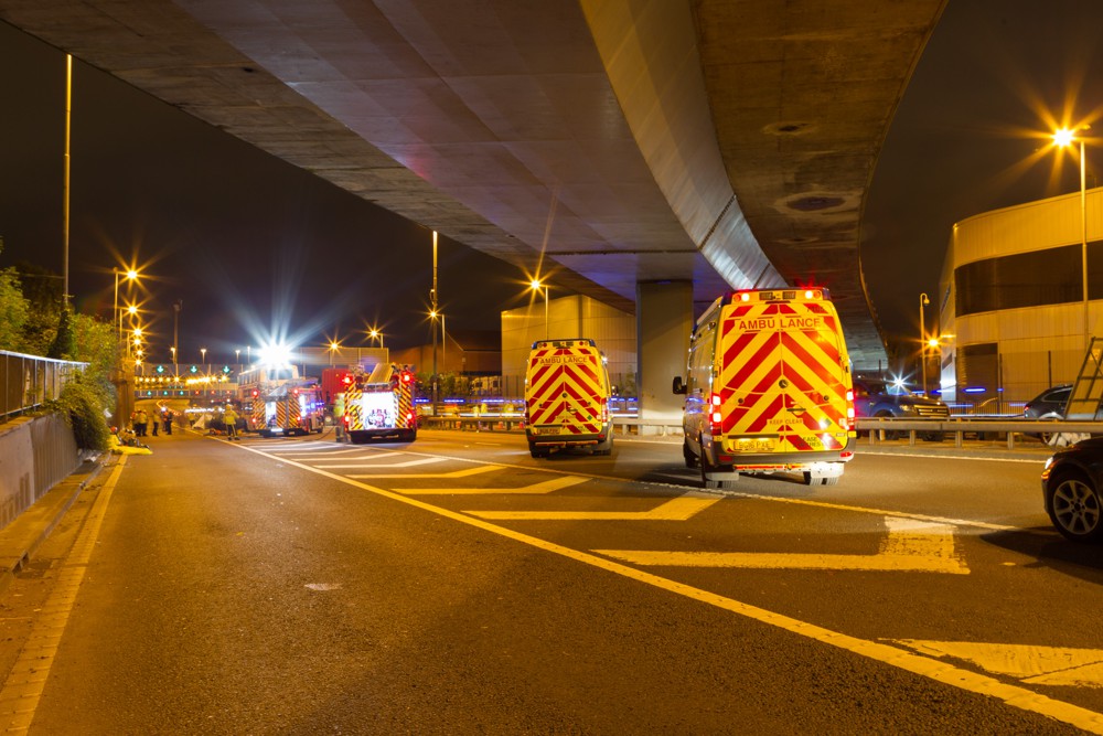 Highways England joined together with the emergency services including West Midlands Fire Service and West Midlands Ambulance service for a special training exercise in Birmingham.