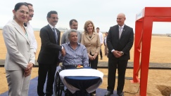 The President of Ecuador Lenín Moreno and DP World Group Chairman and CEO, Sultan Ahmed Bin Sulayem.