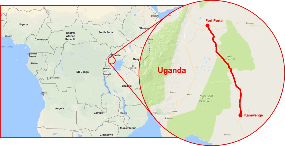 Uganda Project Map