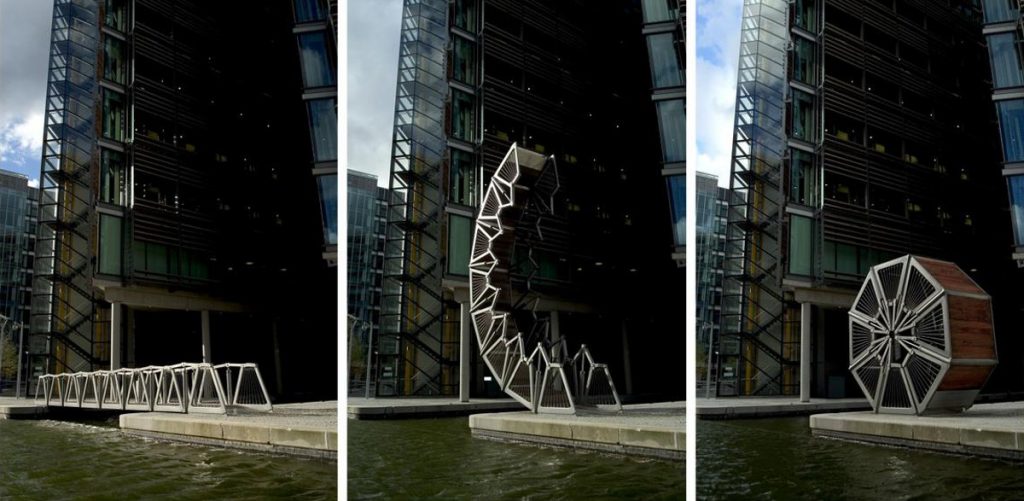 London’s Sculptural Rolling Bridge is a design icon