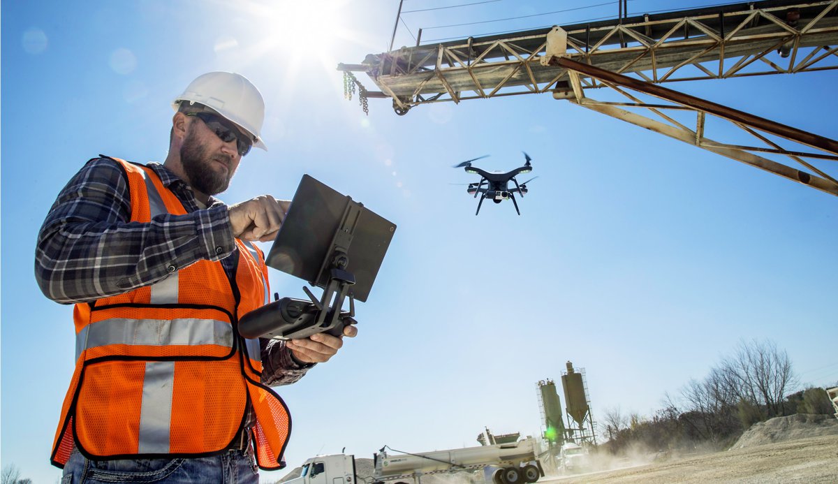 The construction industry has woken up to the potential of drones. 