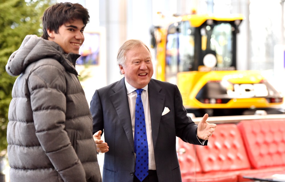 Williams Martini Racing Formula One driver Lance Stroll today shared some of the secrets of his sporting success during a visit to JCB and the JCB Academy.
