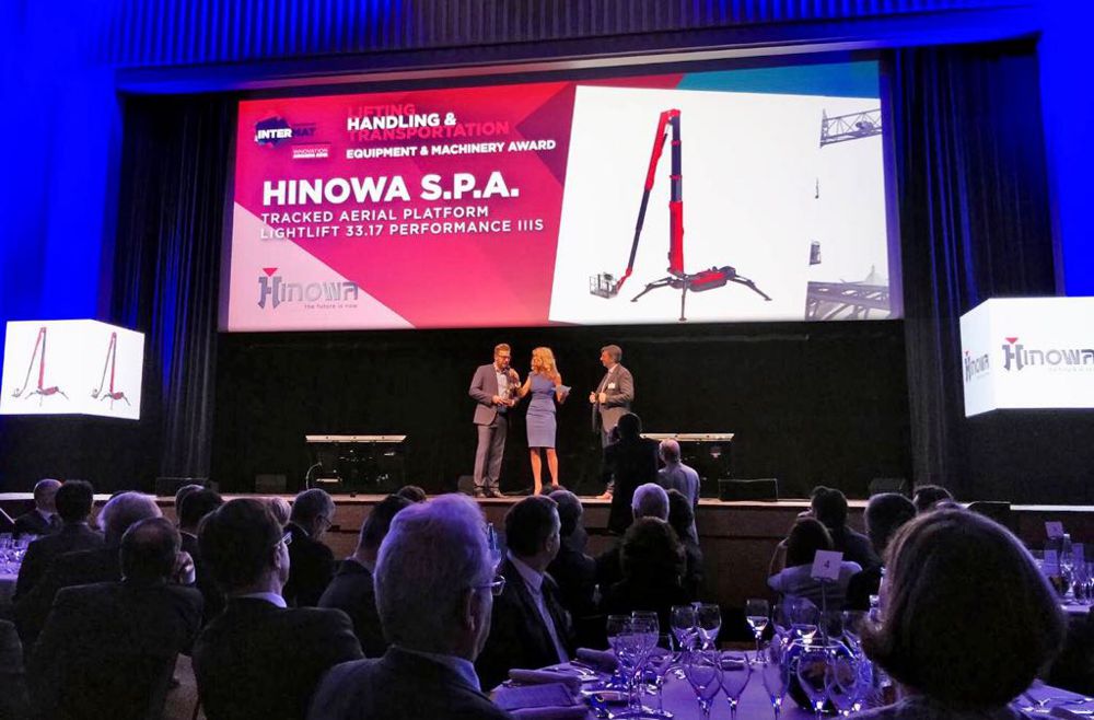 Hinowa Lightlift tracked aerial platform wins Intermat Innovation Award