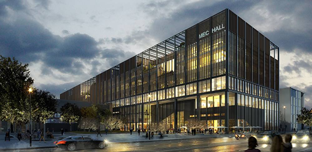 A digital impression of the completed Manchester Engineering Campus Development