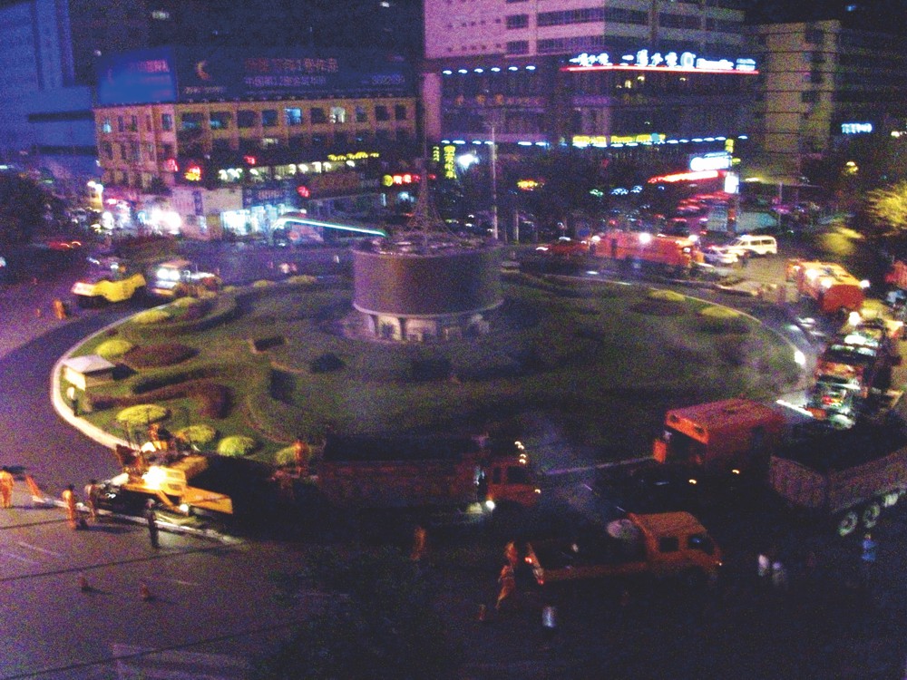 Freetech working with roundabout in Ürümchi