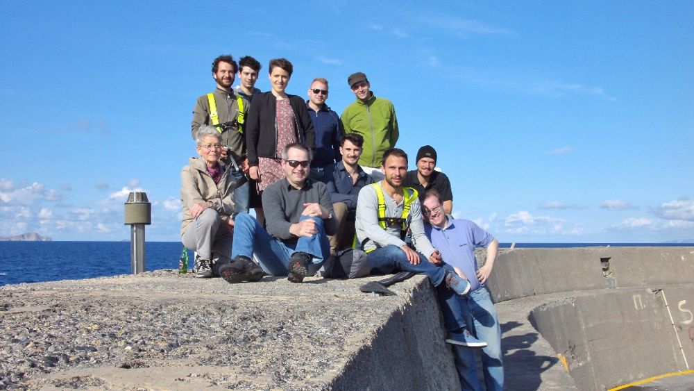 Philipp Sinn with his team and supporters at the site of the prototype in Heraklion, Greece