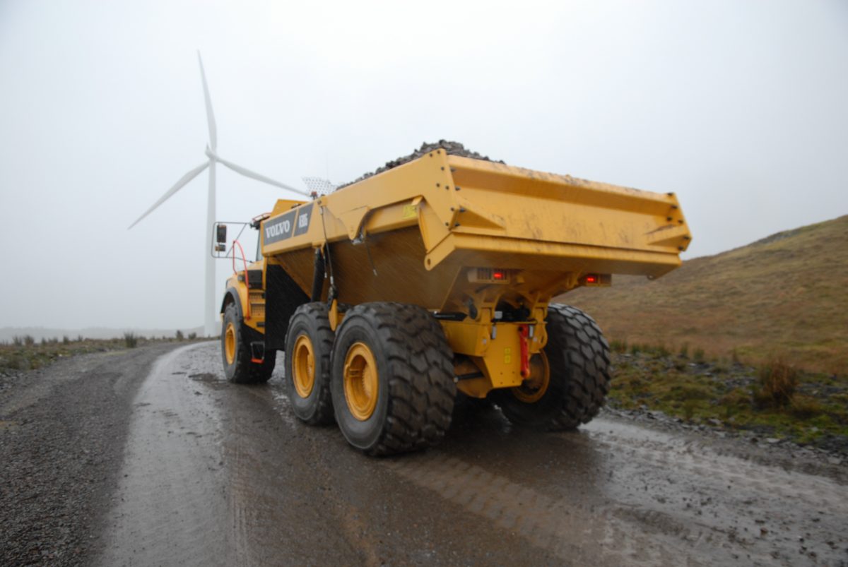 Brace of Volvo A30G articulated haulers heads for Argyll