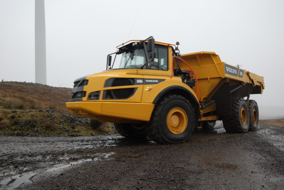 Brace of Volvo A30G articulated haulers heads for Argyll