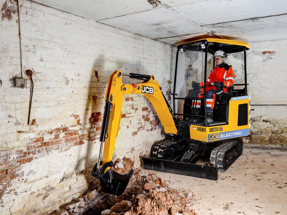 JCB Chairman Lord Bamford has spearheaded the development of the company's first ever electric digger.