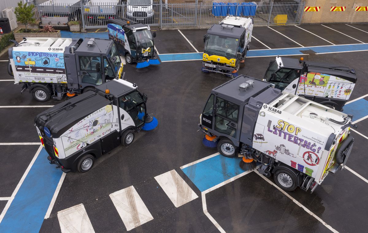 Hounslow Highways Road Sweeper Fleet. Photo by Spencer Griffiths