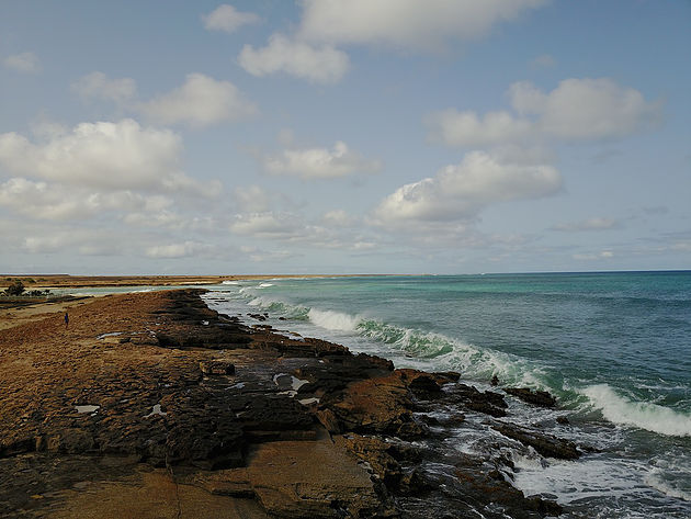 The coasts of Cape Verde in the central Atlantic Ocean