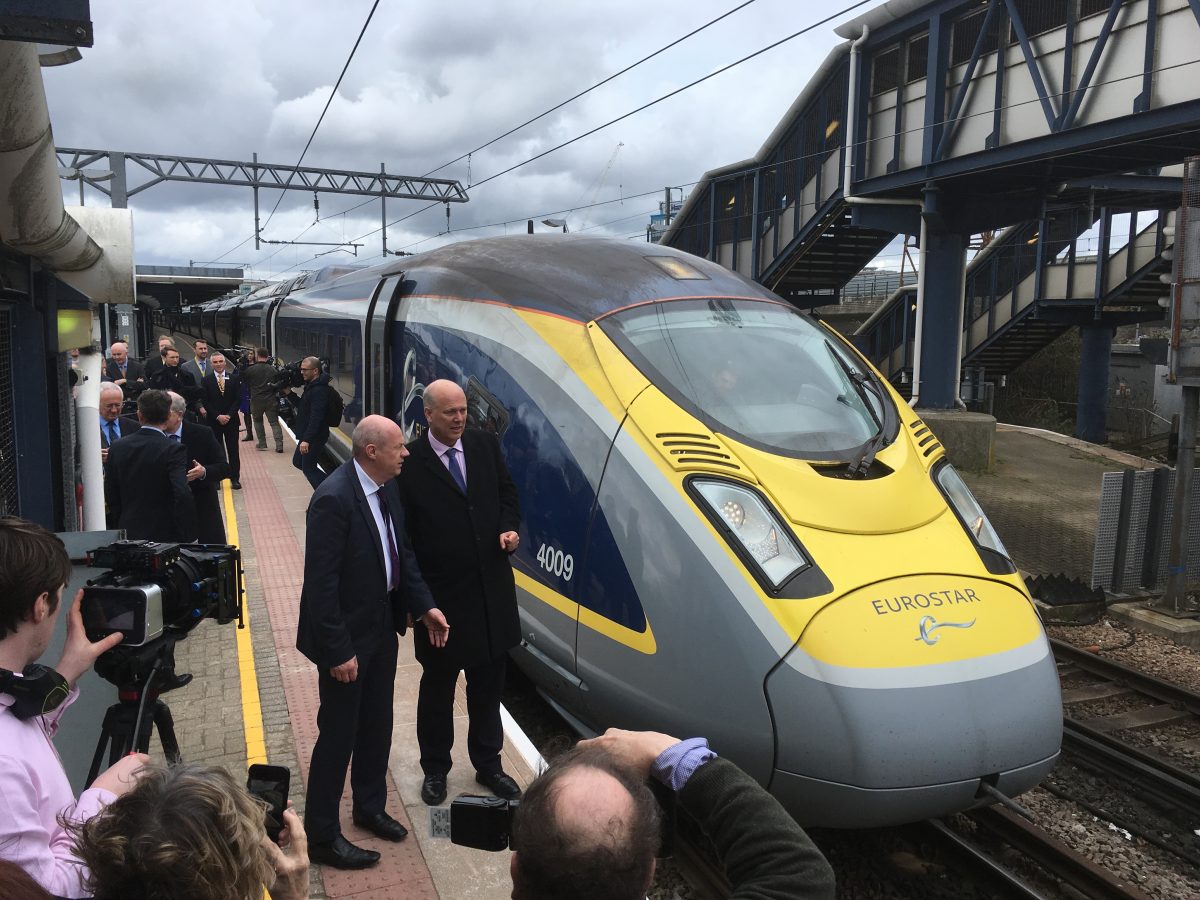 High-speed passenger trains now run from Ashford, UK to Paris