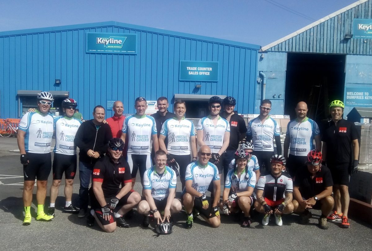 Keyline team uses pedal power to cycle Scotland in aid of Prostate Cancer UK