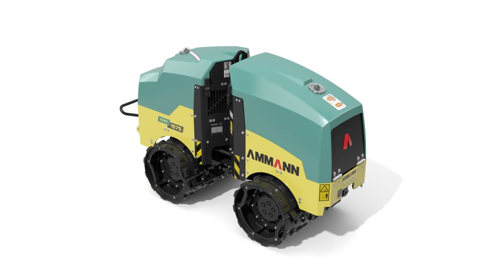 Ammann trench roller features ACEecon Intelligent Compaction System