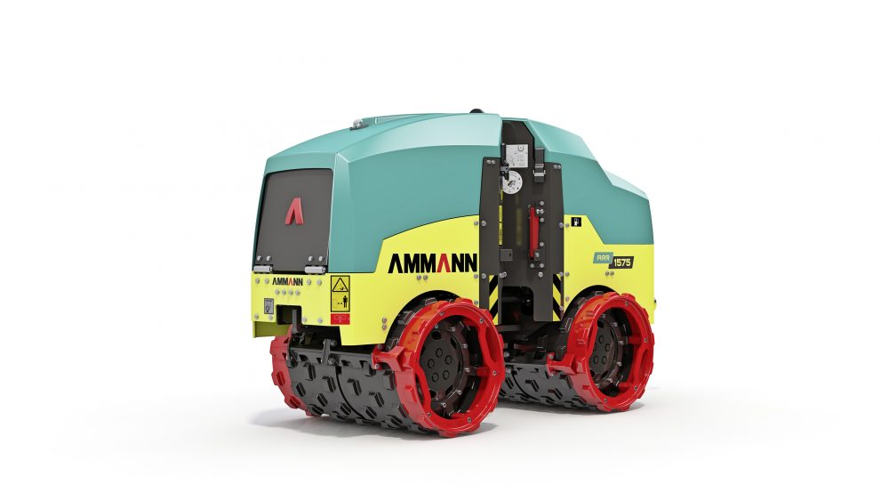 Ammann trench roller features ACEecon Intelligent Compaction System
