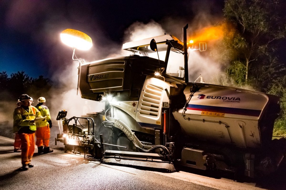 Eurovia Surfacing appointed to Highways England SE and Midlands Pavement Framework