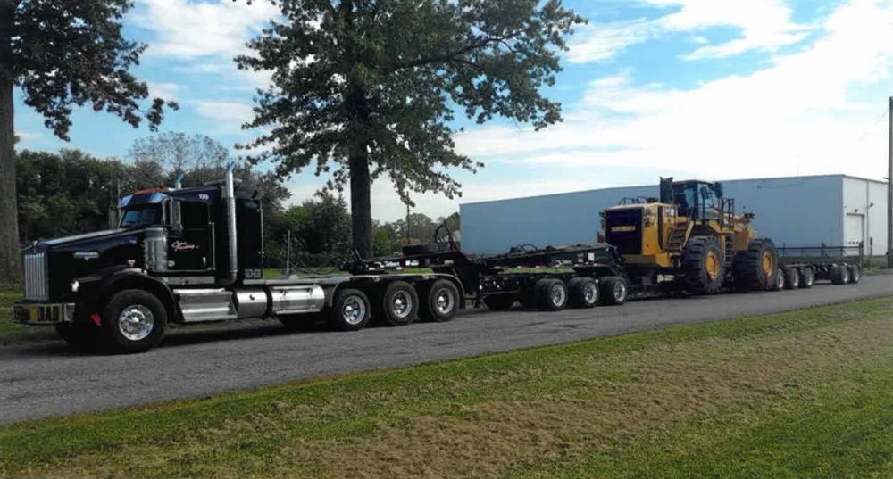 Catom Trucking is able to fulfill unique customers needs with the help of Talbert Manufacturing and its comprehensive design process. Here, a Talbert 60-ton trailer with 3-axle jeep and a 3+2 rear configuration in the rear is ready to hit the road. (Photo Courtesy of Catom Trucking)