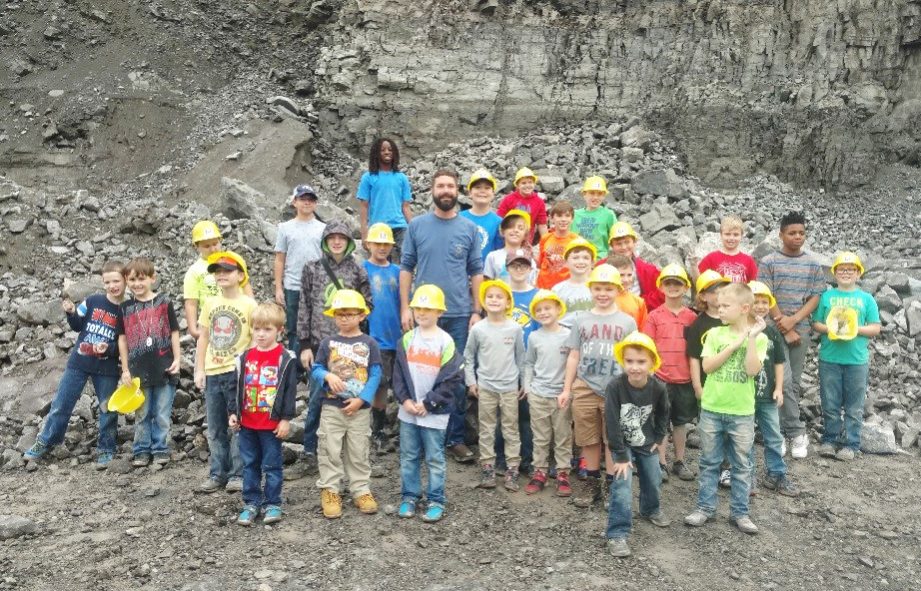 Rogers Group hosted local Boy Scout Troop 426 at its Gallatin Quarry, where they learned about the quarry and its equipment, and searched for fossils.