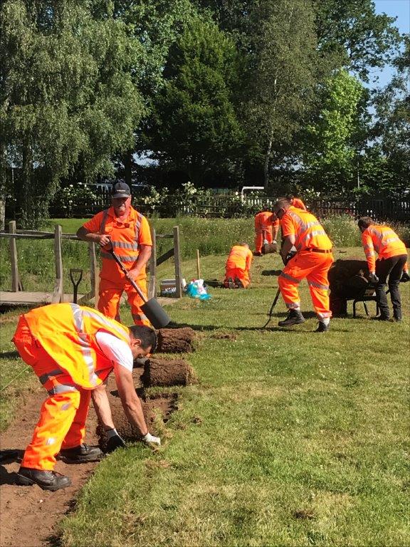 Green fingered railway volunteers support Wolverhampton community project