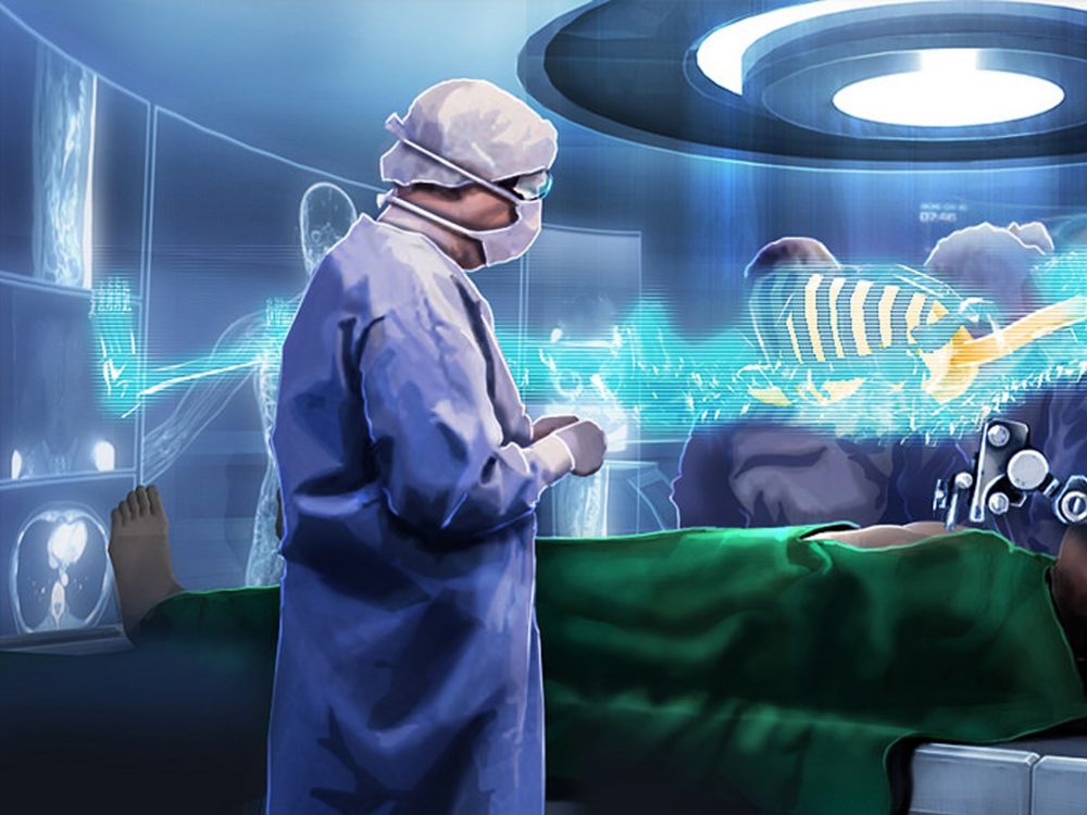 Hologram aided surgery