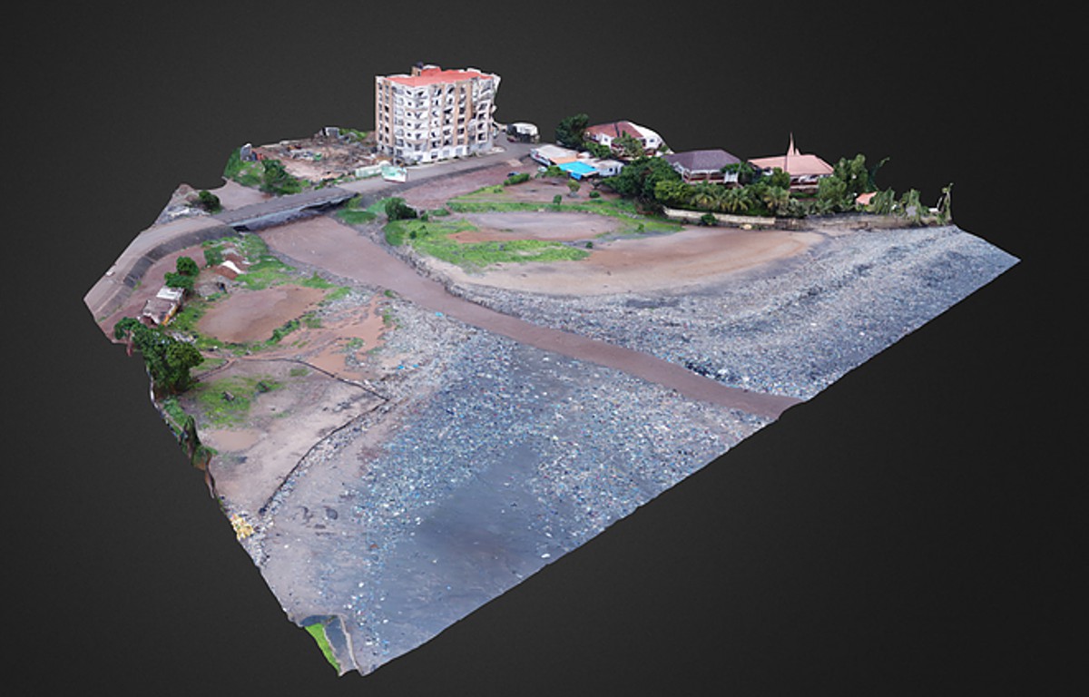 3D-images of a possible location for a renewable hybrid system in Conakry 