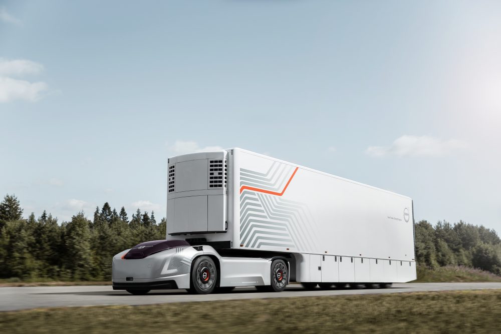 Volvo Trucks is developing a new type of transport solution consisting of autonomous electric commercial vehicles that can contribute to more efficient, safer and cleaner transportation.