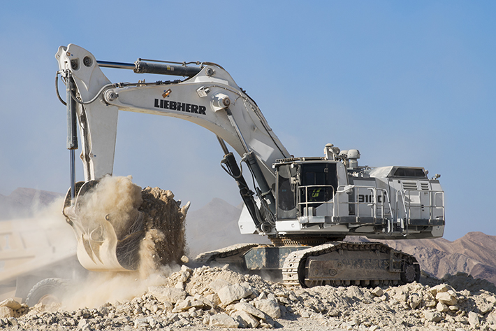 For the first time on show in China: the Liebherr R 9100 B mining excavator. Efficient and productive by design, the Liebherr R 9100 functions as the optimal tool for loading 50 t up to 100 t off-highway trucks.