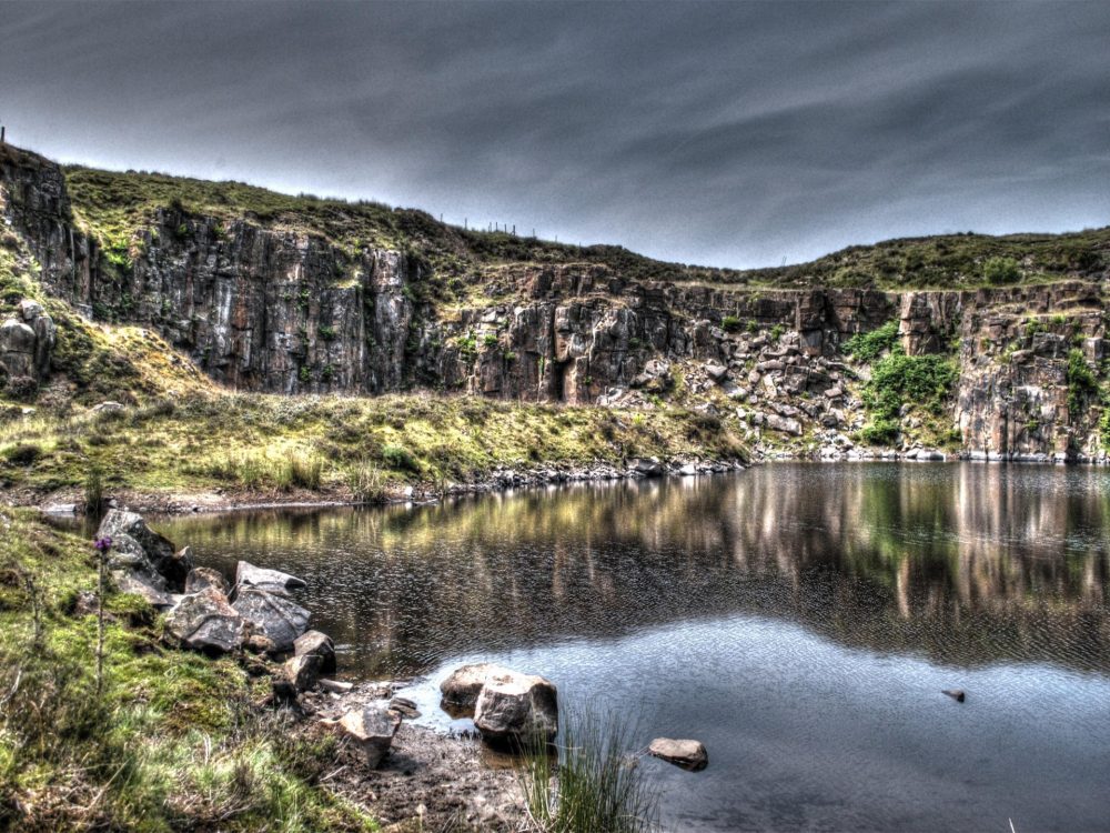 A disused quarry in the North of England.