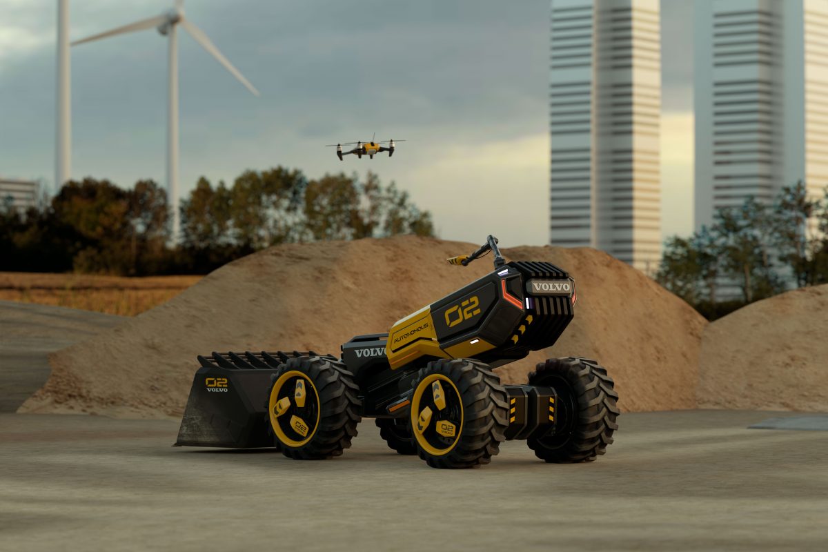 ZEUX, the revolutionary autonomous concept wheel loader created by Volvo CE and LEGO® Technic.