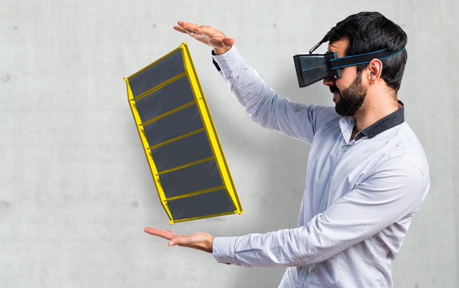 The Doka AR-VR app enables customers to experience selected Doka solutions in augmented and virtual reality. Photo: Doka