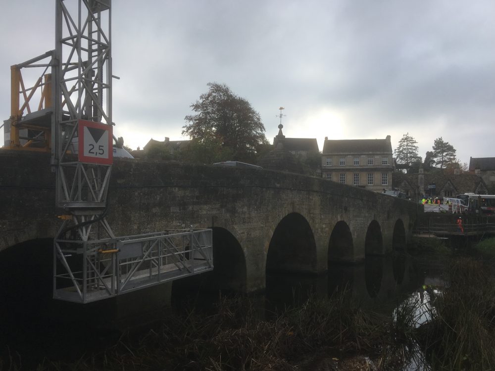 Ringway Wiltshire replaces lighting on Grade I listed Bradford on Avon town bridge