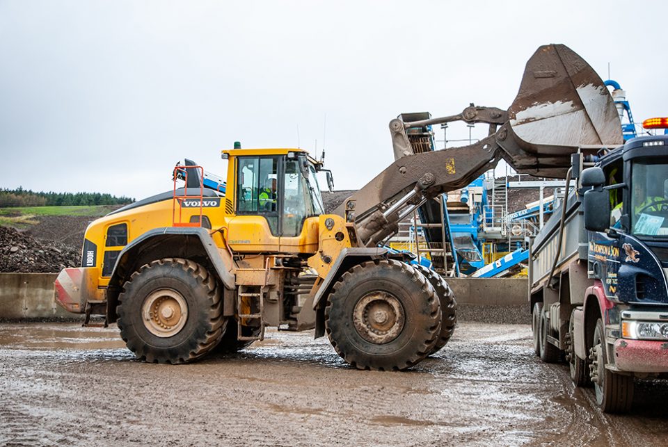 New Volvo Loaders arrive at Sheephill Quarry in Scotland