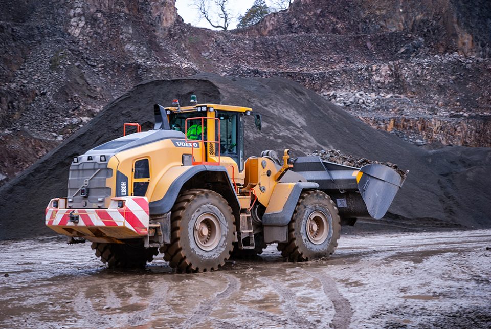 New Volvo Loaders arrive at Sheephill Quarry in Scotland