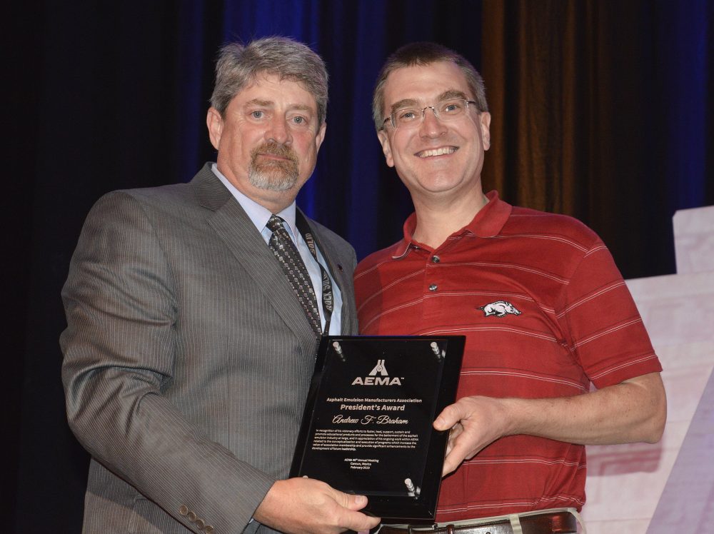 Dr. Andrew F. Braham was awarded the 2019 AEMA President’s Award