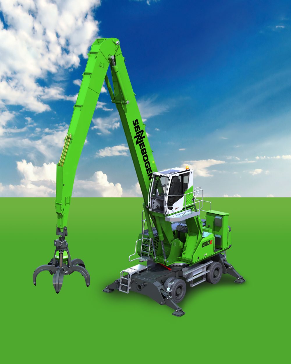 SENNEBOGEN 830E electric material handler delivers efficiency and electric mobility