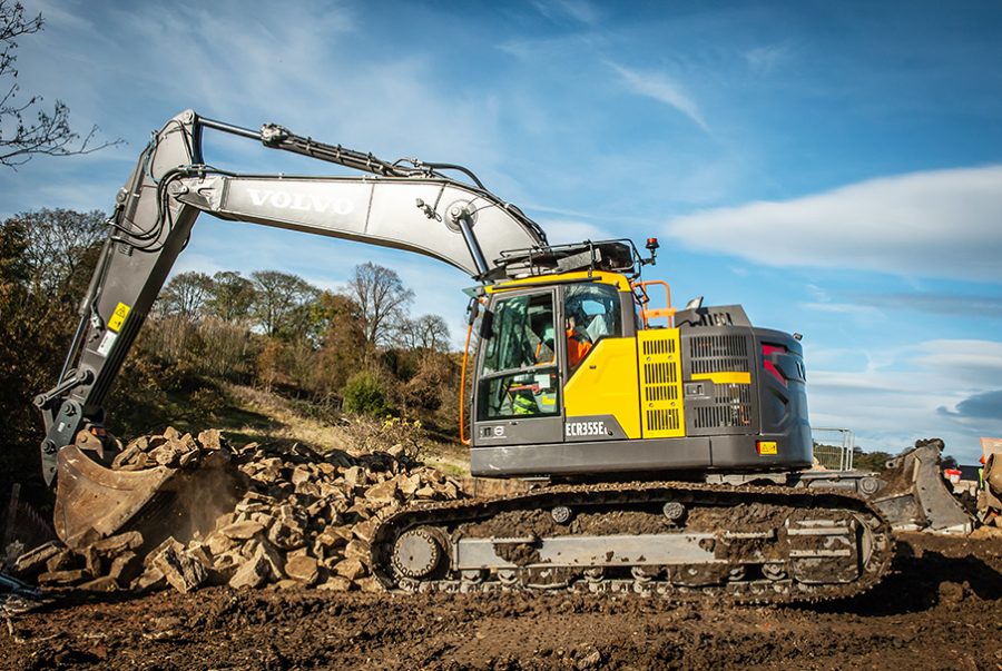 The Volvo ECR355E Excavator just makes sense for Skipton Properties
