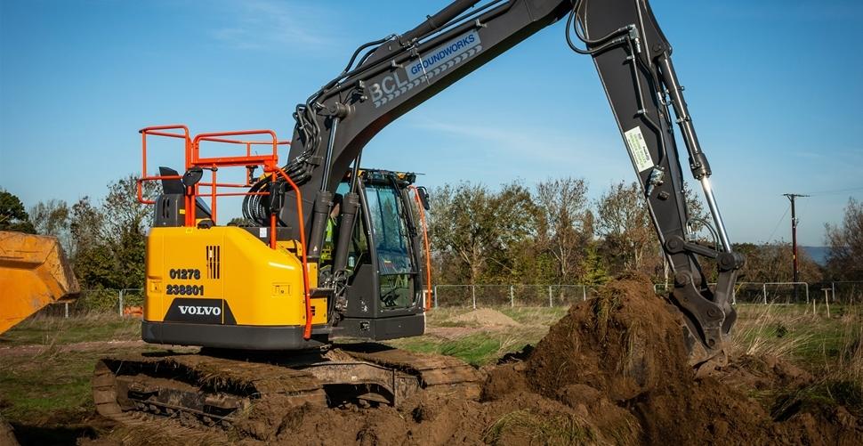 BCL Groundworks in Somerset switch to VolvoCE reduced swing excavators