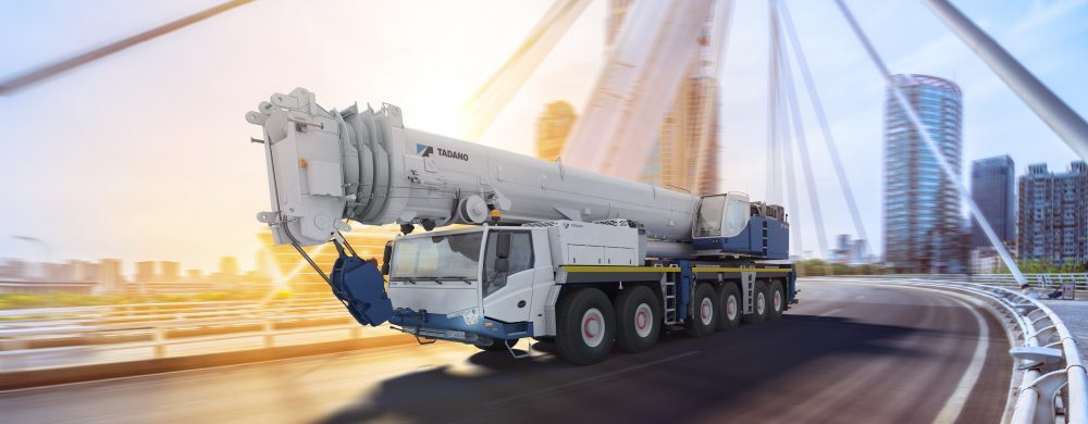 TADANO FAUN GmbH Mobile crane with EHLA ® auxiliary steering system